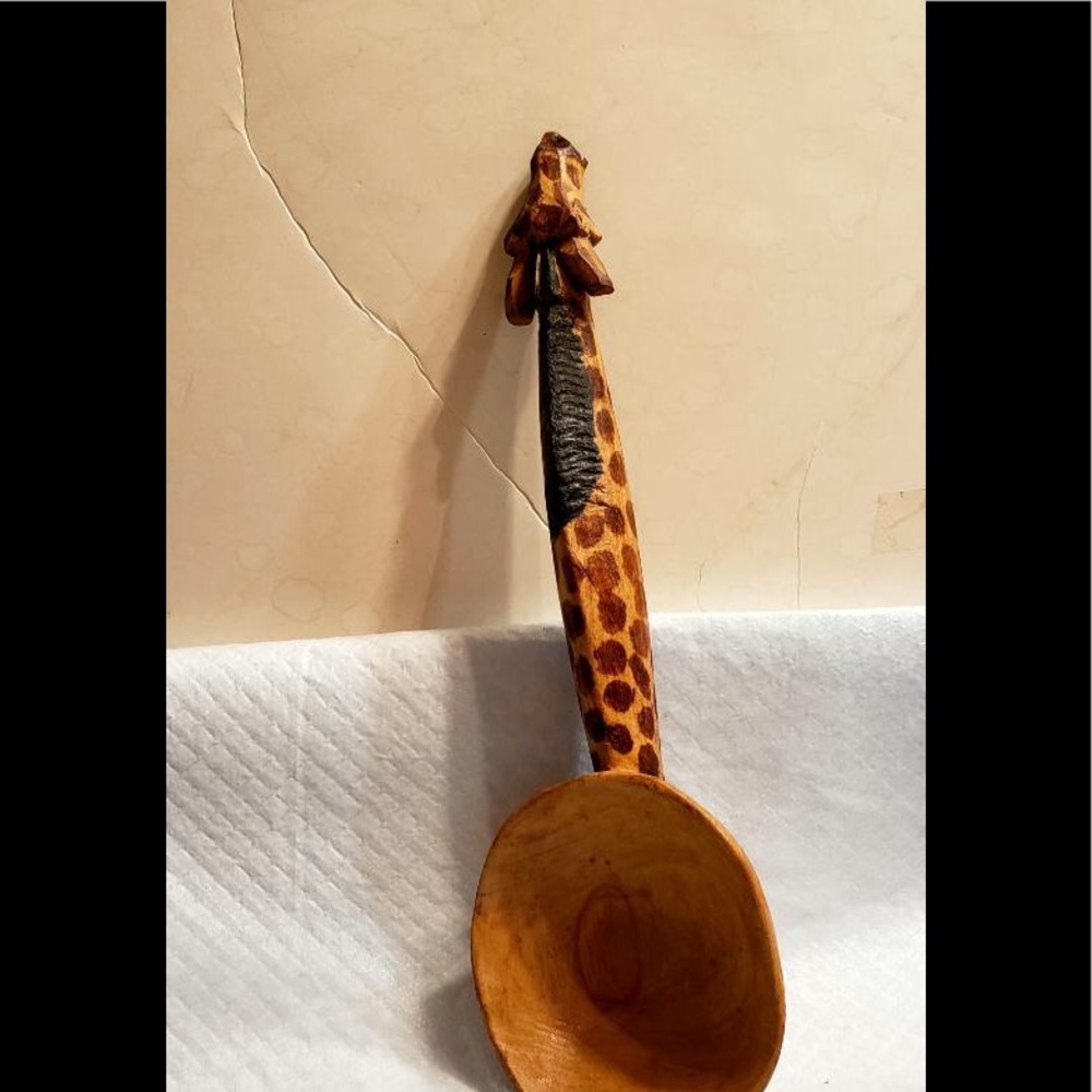 Kenyan handcarved wooden spoon
